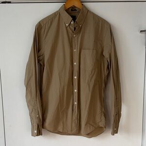 J. Crew Men's Brown Button-Down Shirt